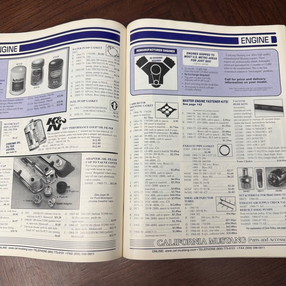 California Mustang Parts‎ Catalog 1965-73 Parts Catalog 2001-2002 Edition - Picture 3 of 4